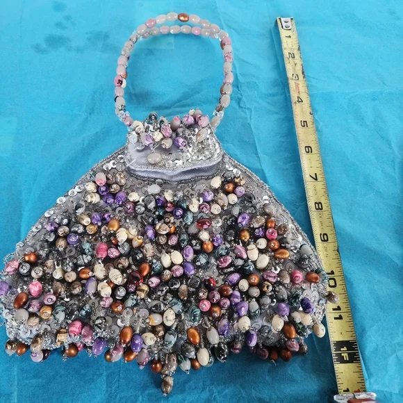 Beaded Multicolor Handbag - Picture 9 of 10